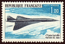 Image du timbre Concorde Premier vol 1969