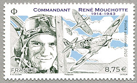 Image du timbre Commandant René Mouchotte 1914-1943