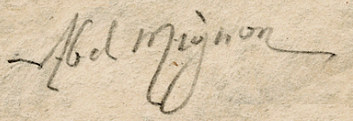 signature Abel Mignon