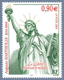 Auguste Bartholdi 1834-1904<BR>La Liberté éclairant le monde