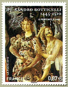 Image du timbre Sandro Botticelli 1445-1510-Zéphyr et Flore