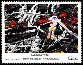 Image du timbre Dubuffet «L'égaré»