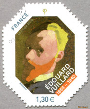Image du timbre Édouard Vuillard 1868-1940-Autoportrait octogonal vers 1890