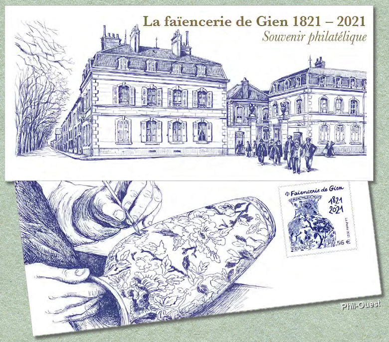 Faïencerie de Gien 1821 - 2021  <i>Souvenir philatélique</i>