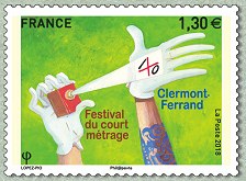 Image du timbre Festival du court métrage Clermont-Ferrand