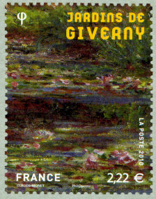 Image du timbre Jardins de Giverny-Claude Monet