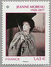 Image du timbre Jeanne Moreau 1928-2017