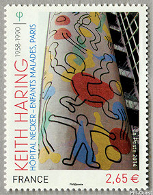 Image du timbre Keith Haring 1958-1990- Hopital Necker - Enfants malades, PARIS
