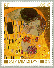 Image du timbre Gustav Klimt 1862-1918-«Le baiser»