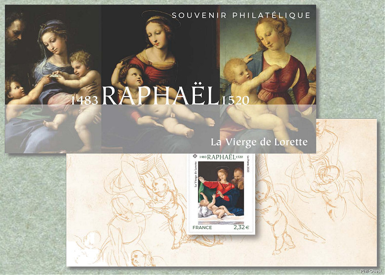 Image du timbre Raphaël 1483-1520 - La Vierge de Lorette