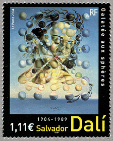 Image du timbre Salvador Dali 1904-1989-Galatée aux sphères