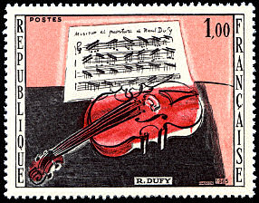 Image du timbre Raoul Dufy «Le violon rouge»