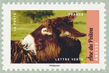 Image du timbre Ânesse  - Âne du Poitou