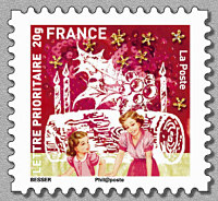 Image du timbre Timbre n° 11 - Bûche de Noël