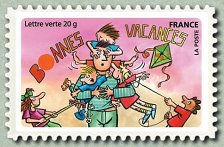 Image du timbre Père en vacances