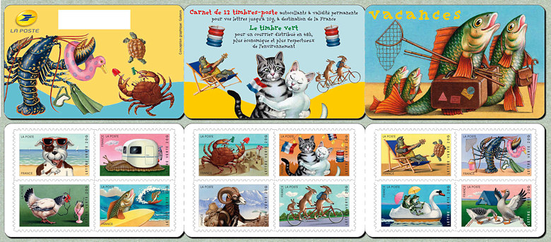 Image du timbre Carnet «Vacances»