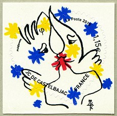 Image du timbre Le cœur de Jean-Charles de Castelbajac à 1,15 € autoadhésif