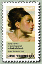 Jeune orpheline au cimetière (détail)<br />
par <strong>Eugène Delacroix</strong><br />
Musée du Louvre, Paris