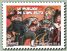 Image du timbre Le Mariage de l'ami Fritz à Marlenheim