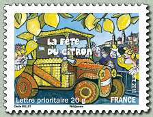 Image du timbre La fête du citron de Menton