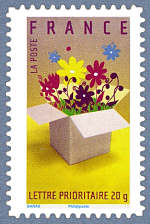 Image du timbre Boîte à fleurs