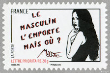 Image du timbre Le masculin l'emporte mais où ?