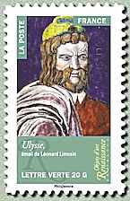 Image du timbre Ulysse, émail de Léonard Limosin
