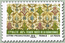 ITALIE - XVI<sup>e</sup>s - Motifs de tissu italien<br /> Écouen Musée de la Renaissance