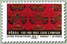 PÉROU - 1100 - 1400 - Tissu péruvien
   Paris Centre Pompidou