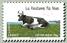 Image du timbre La bretonne pie noir