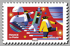 Image du timbre Défilé de pingouins