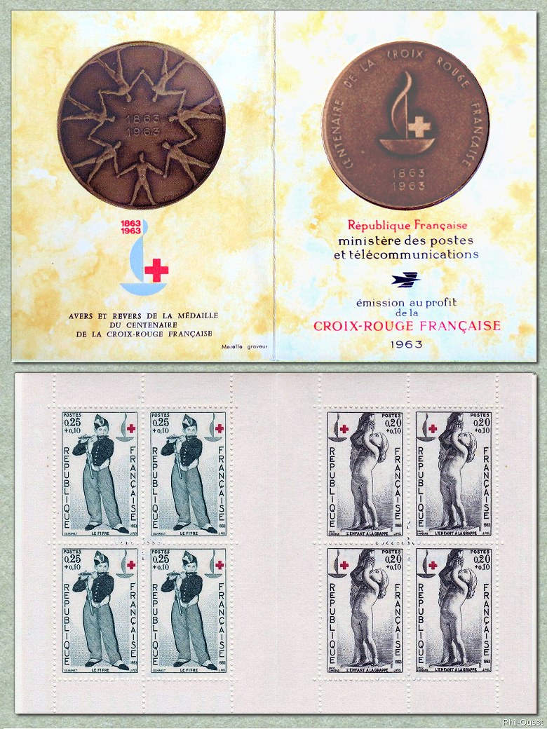 Image du timbre Carnet Joueur de Fifre et Enfant à la Grappe
