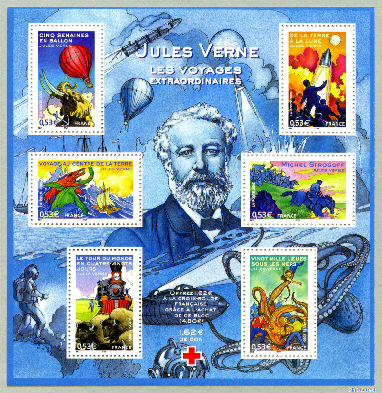 Image du timbre Jules Verne - Les voyages extraordinaires