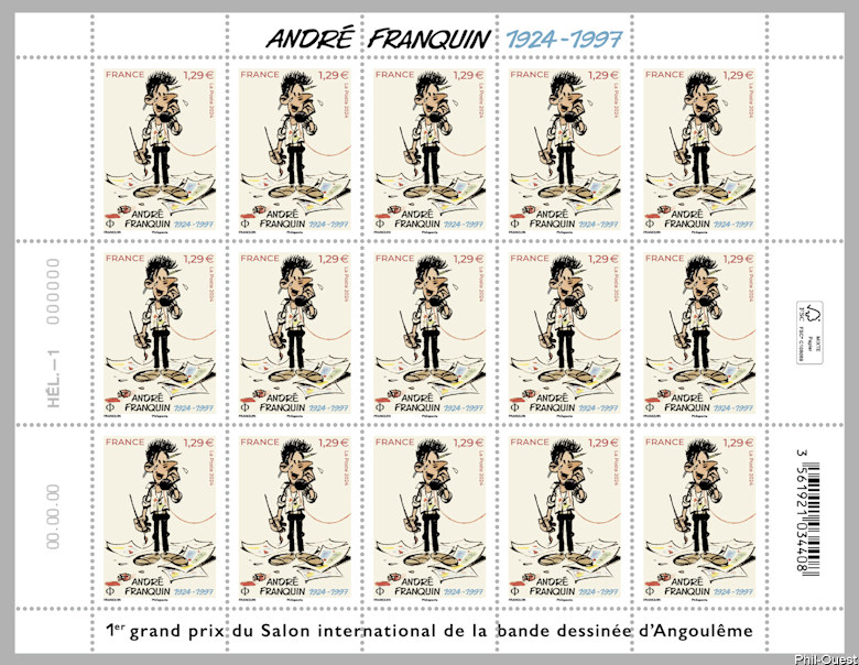 Image du timbre André Franquin 1924-1997