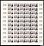 La feuille de 50 timbresd’André Honnorat de 1960