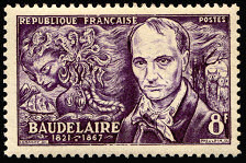 Image du timbre  Charles Baudelaire 1821-1867