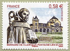 Image du timbre Bernard de Clairvaux - Fontaine-lès-Dijon