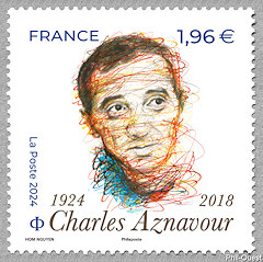 Image du timbre Charles Aznavour 1924-2018