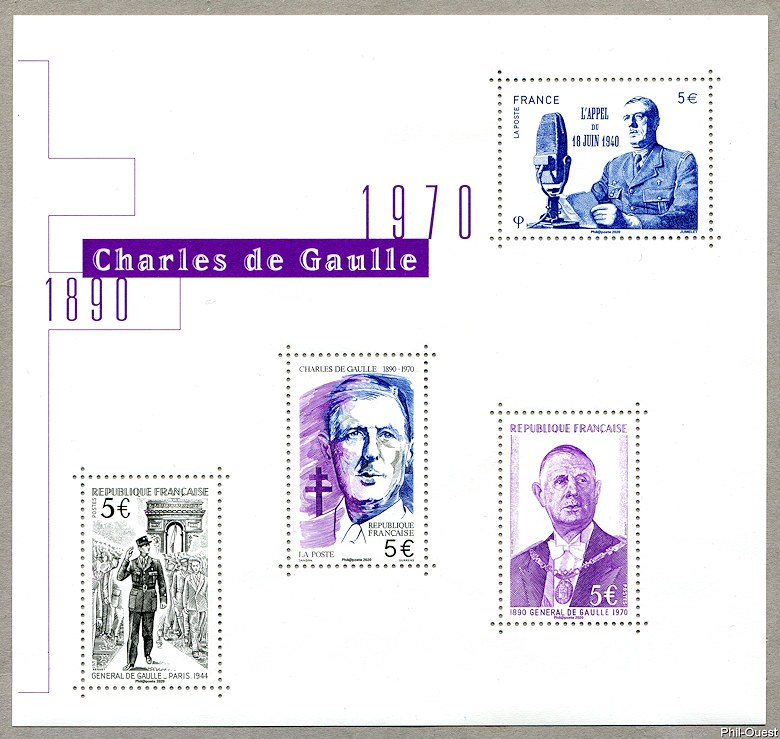 Image du timbre Charles de Gaulle  1890-1970