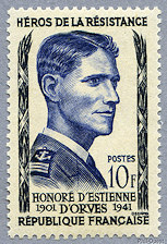 Image du timbre Honoré d´Estienne d´Orves-1901-1941
