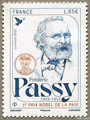 Frédéric Passy 1822-1912
<br />
1<sup>er</sup> Prix Nobel de la Paix