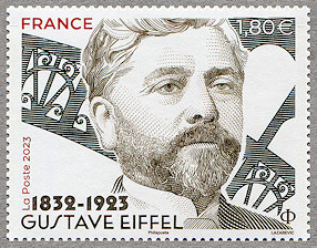 Image du timbre Gustave Eiffel 1832-1923