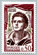 Image du timbre Gérard Philipe dans le rôle du Cid