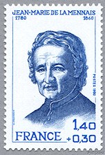 Image du timbre Jean-Marie de La Mennais 1780-1860