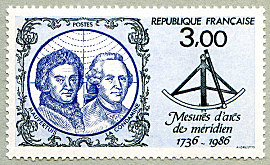 Mesure d´arcs de méridien<br />Pierre Louis Moreau de Maupertuis<br />Charles Marie de La Condamine