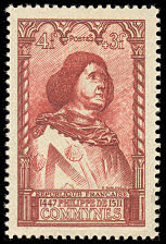 Image du timbre Philippe de Commynes 1447-1511