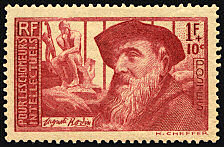 Image du timbre Auguste Rodin carmin