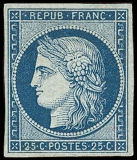 Image du timbre Cérès 25c bleu