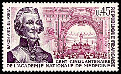 Cent Cinquantenaire
   de l'Académie Nationale de Medecine
   Baron Antoine Portal