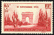Image du timbre 11 novembre 1938-20ème anniversaire de l´Armistice